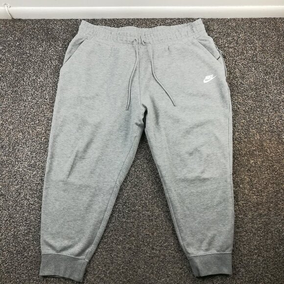 2020 Nike Pants Tech Fleece Joggers Gray Drawstring Womens 1X - Picture 1 of 11